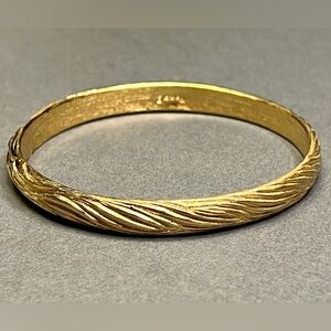 Trifari Gold Textured Bracelet